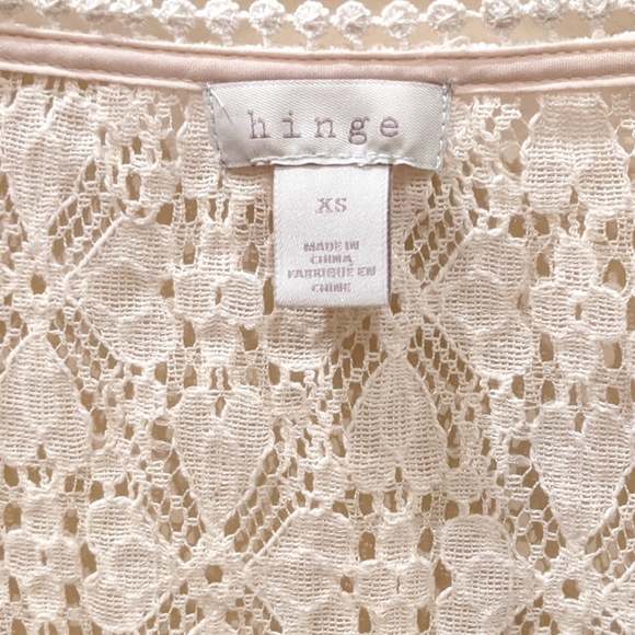 Hinge Lace Button Sleeve Peasant Blouse - Picture 8 of 8